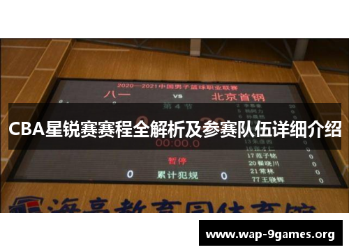 CBA星锐赛赛程全解析及参赛队伍详细介绍